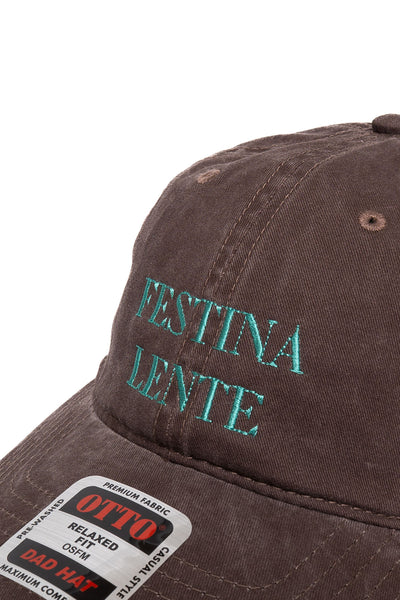 Strap Back Cap Festina Lente - Brown
