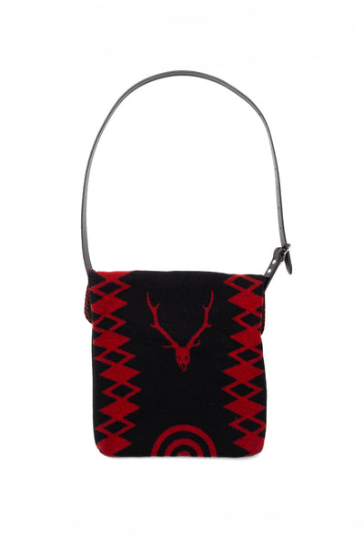 Shoulder Bag - W/CA Blanket - Red