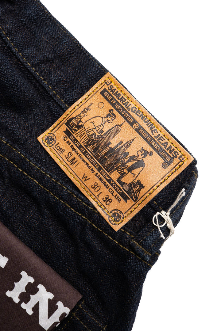 Samurai Jeans BS310XX-02 Super Wide Fit Blue in Green Exclusive