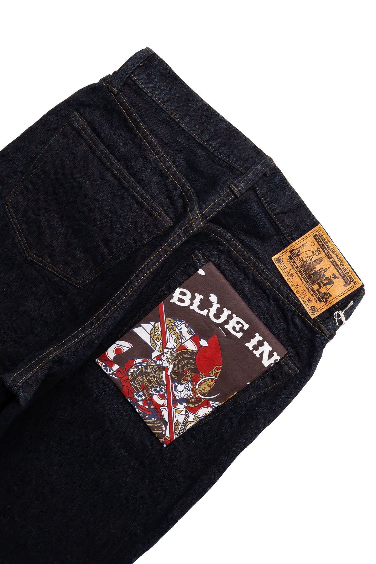 Samurai Jeans BS310XX-02 Super Wide Fit Blue in Green Exclusive