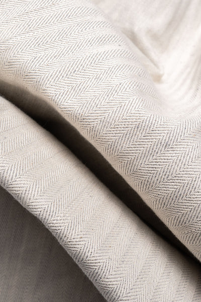 13oz "Gray Nep" HBT Wide Trousers - Oatmeal