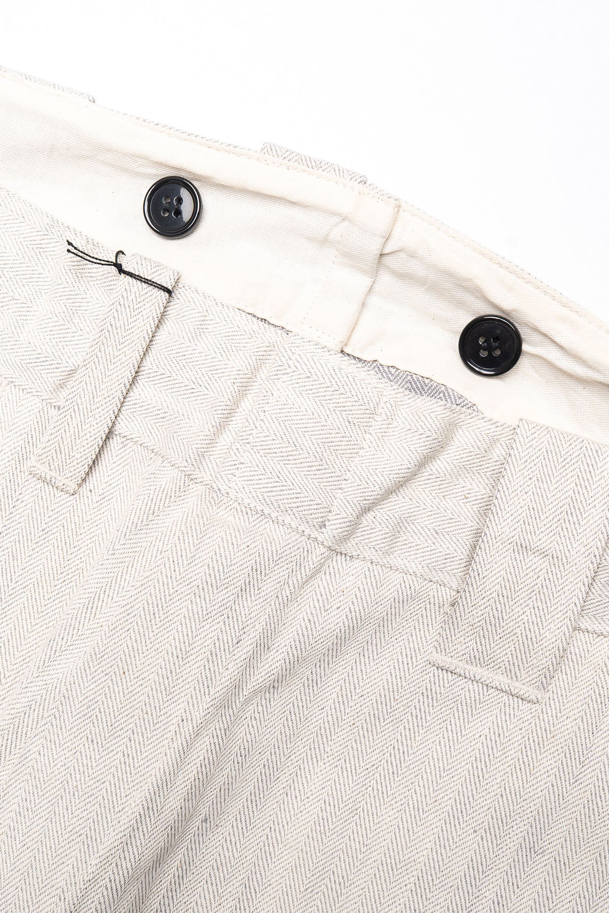 13oz "Gray Nep" HBT Wide Trousers - Oatmeal