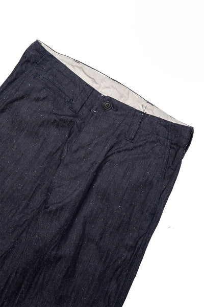 13oz Neppy HBT Military Wide Trousers - Indigo