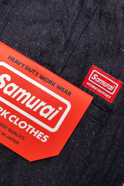 13oz Neppy HBT Military Wide Trousers - Indigo