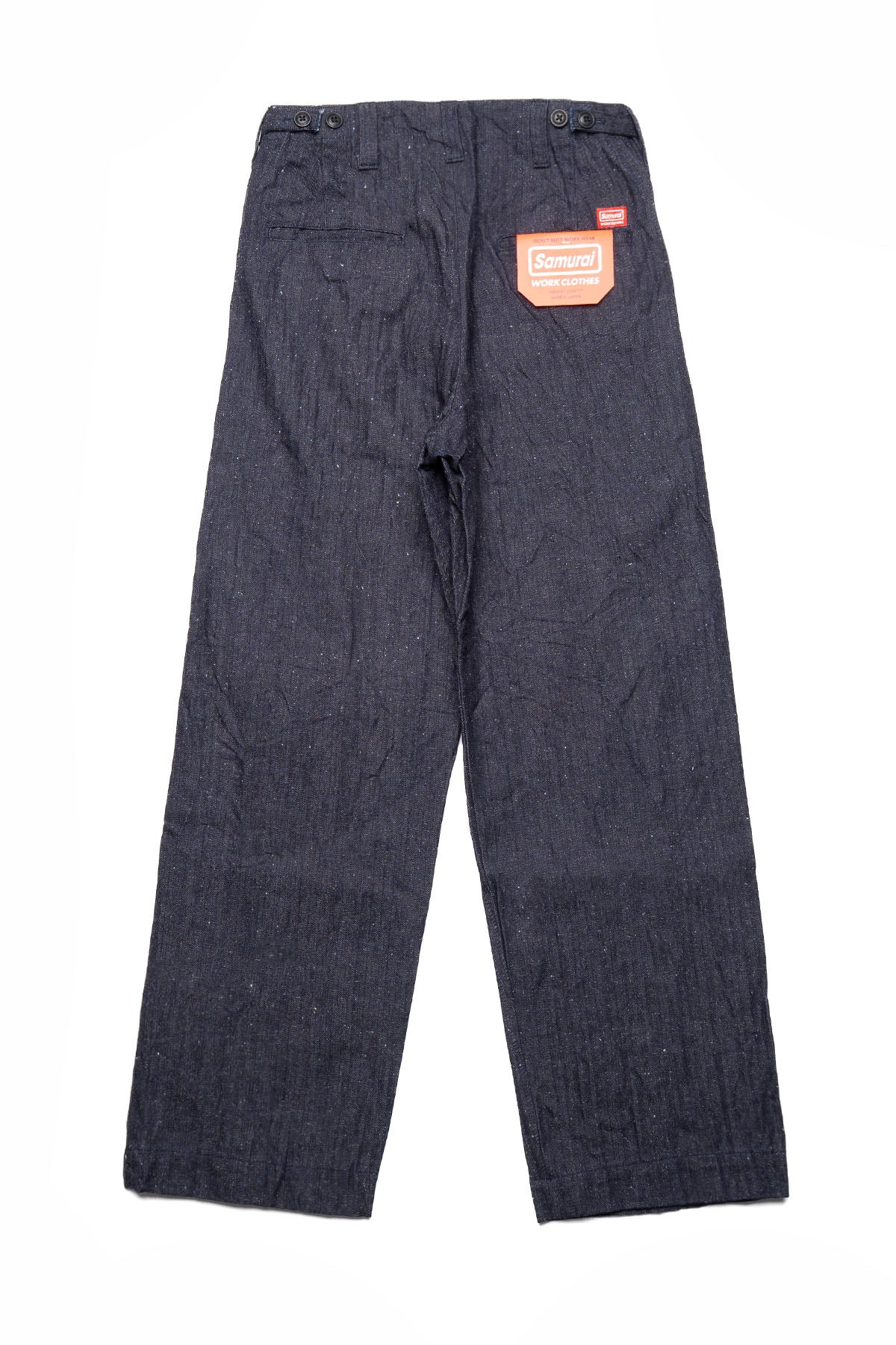 13oz Neppy HBT Military Wide Trousers - Indigo