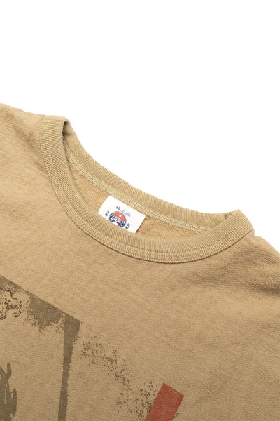"Rasen" Inlay Loopwheel T-Shirt - Olive