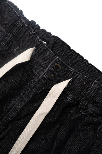 Hakama Pants - Black Denim Damaged