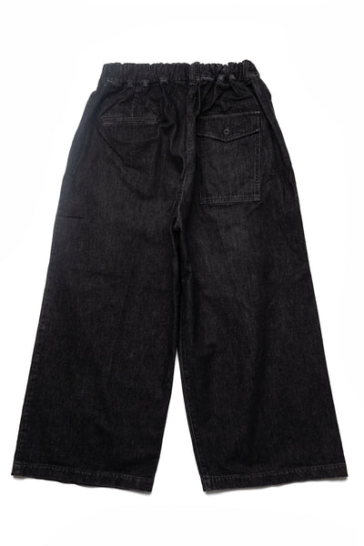 Hakama Pants - Black Denim Damaged