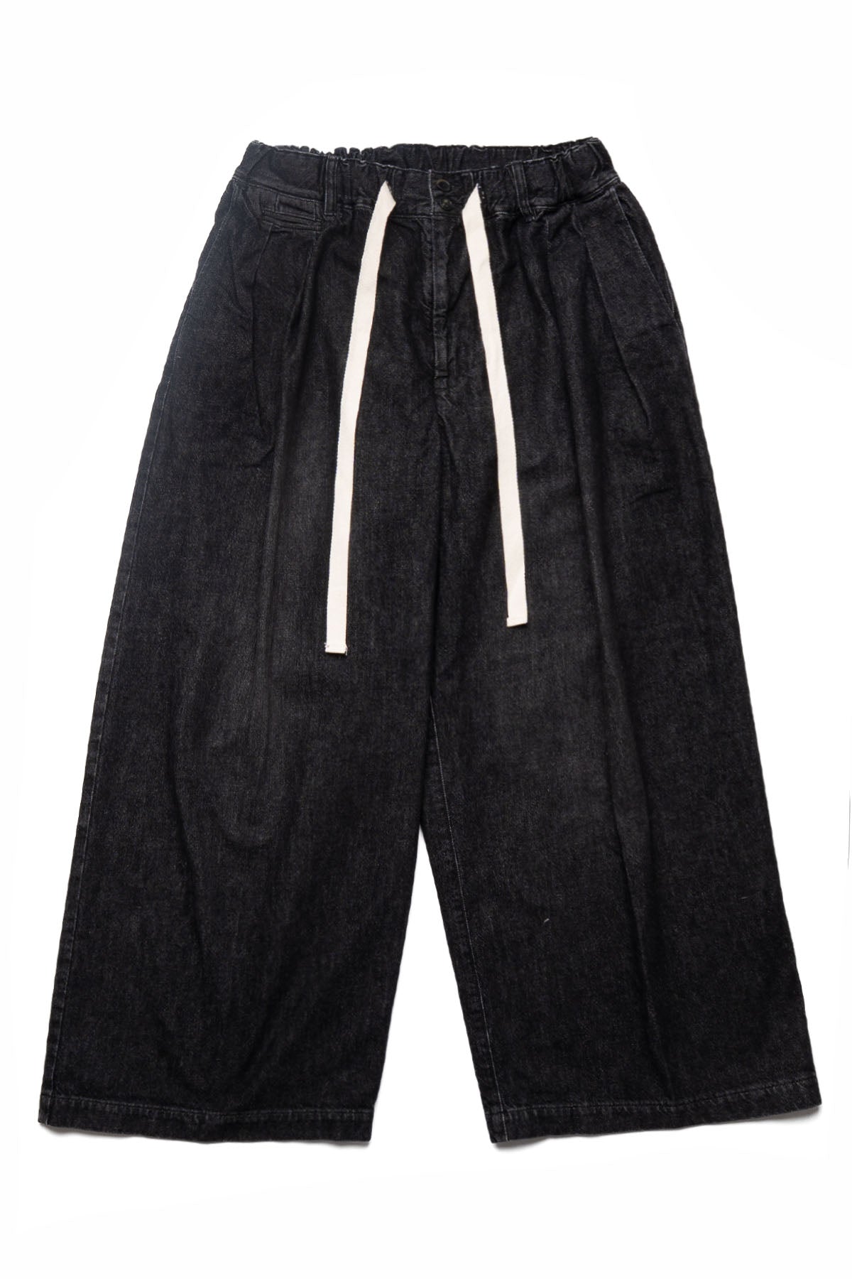 Hakama Pants - Black Denim Damaged