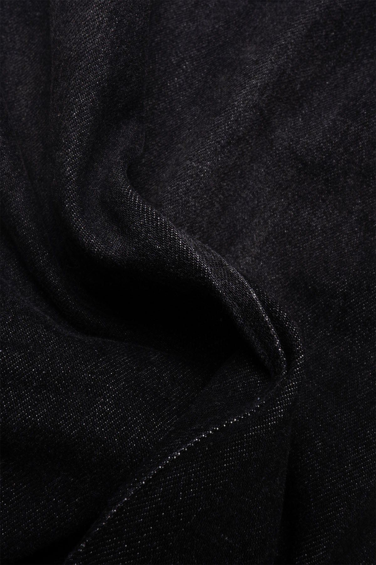 Veste Two Button - Black Denim Damaged