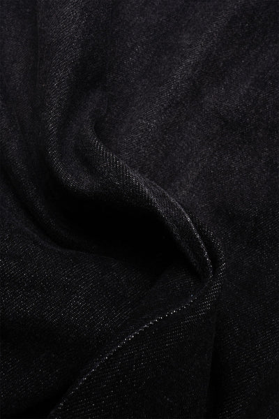 Veste Two Button - Black Denim Damaged