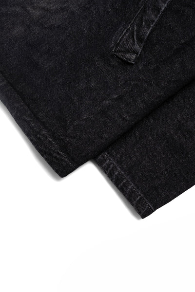 Veste Two Button - Black Denim Damaged