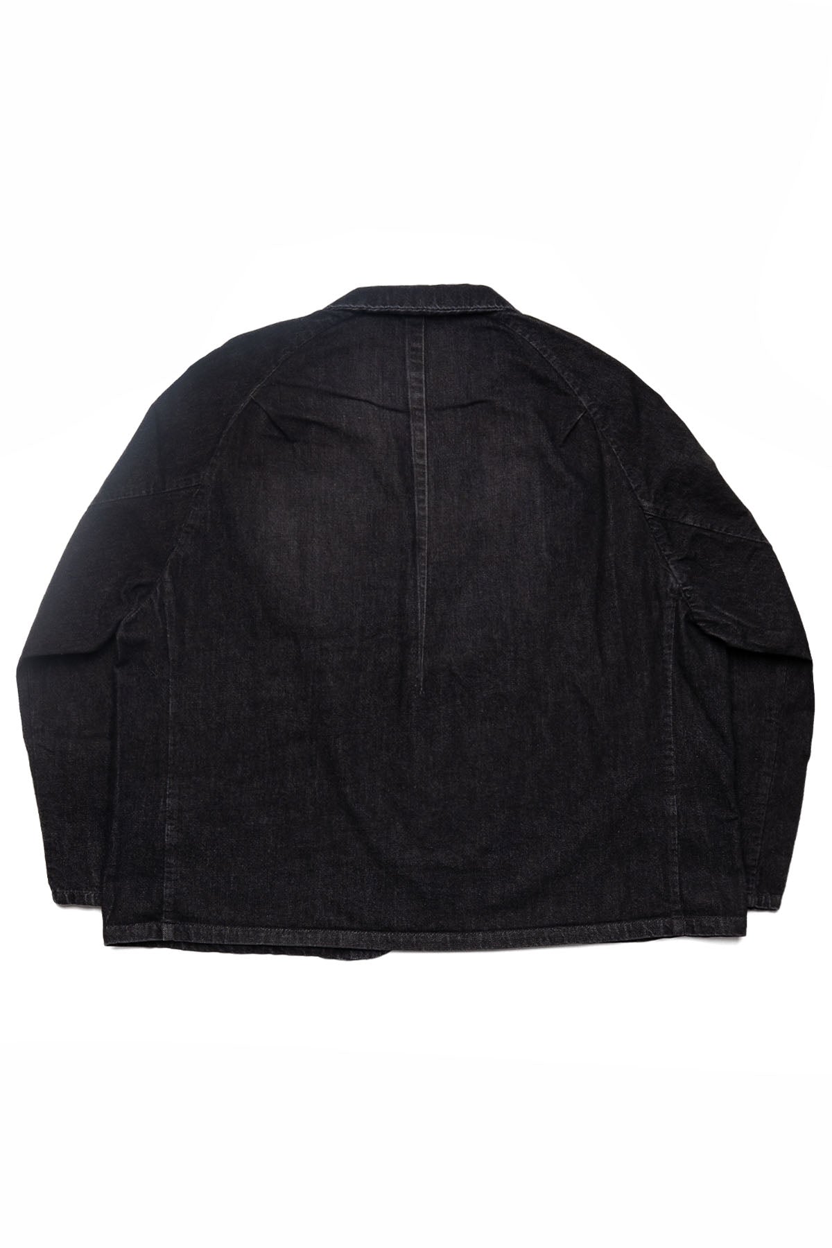 Veste Two Button - Black Denim Damaged