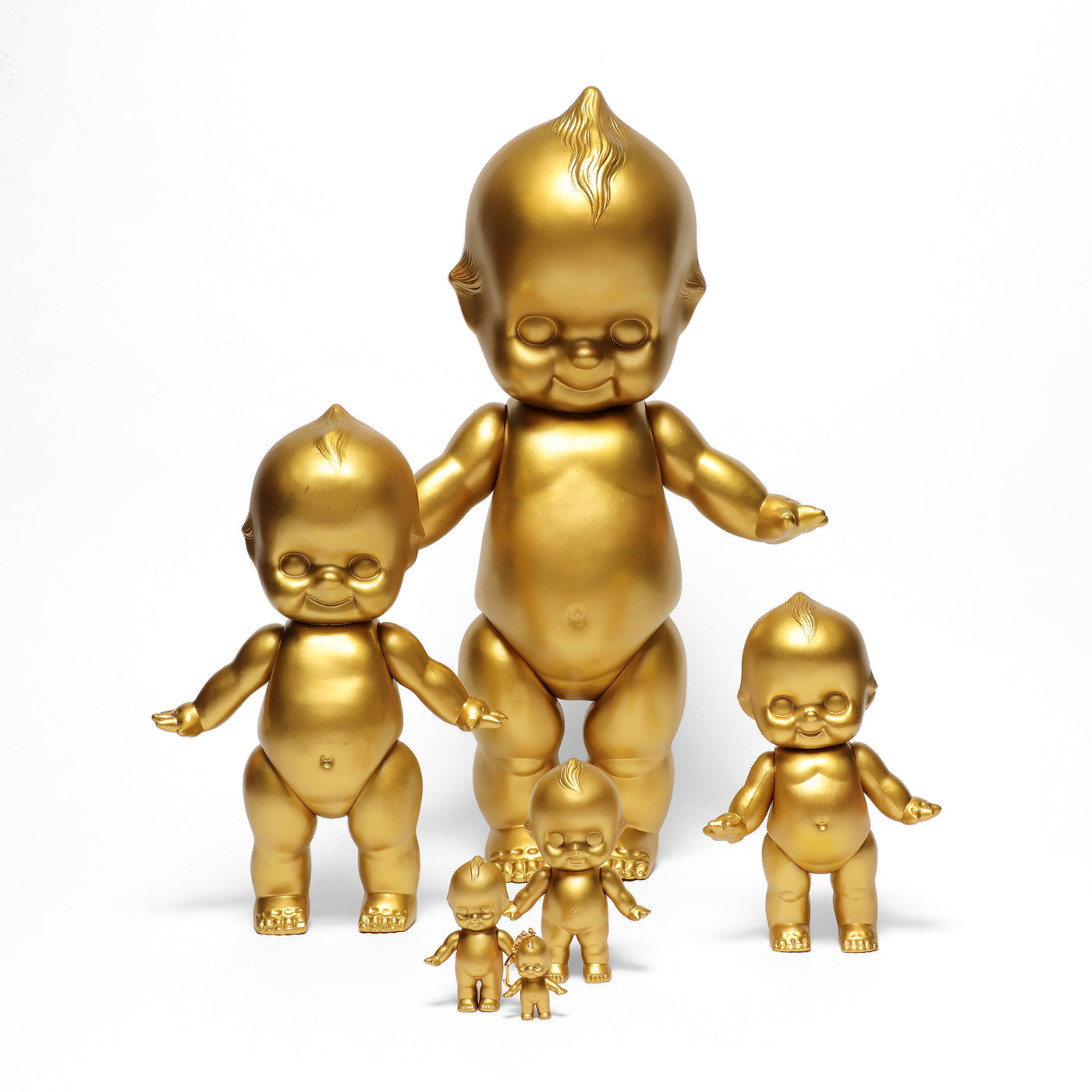 Gold Kewpie Doll Key Chain