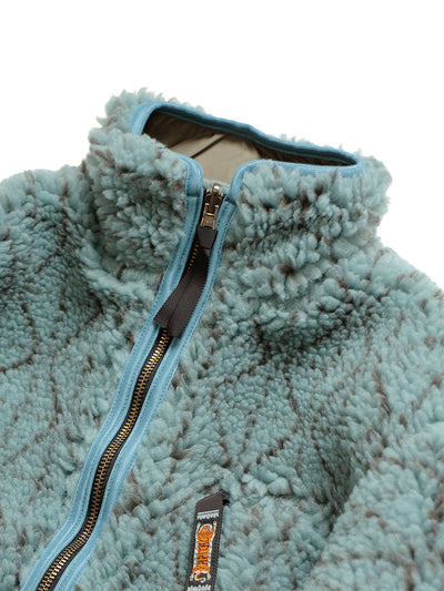 DO-GI SASHIKO Boa Fleece Reversible Blouson - Blue