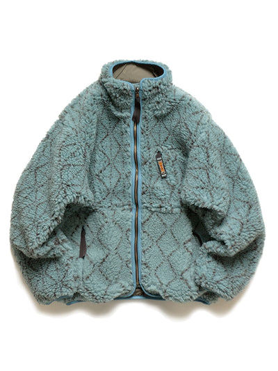 DO-GI SASHIKO Boa Fleece Reversible Blouson - Blue