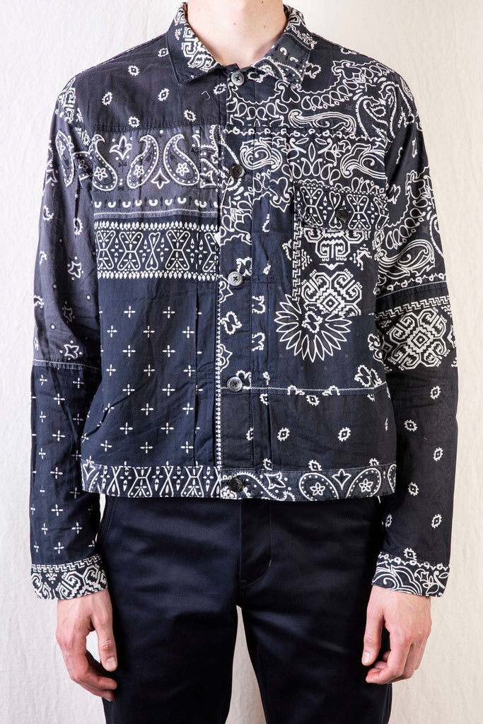 1piu1uguale3 BANDANA JKT NavyBurgundy