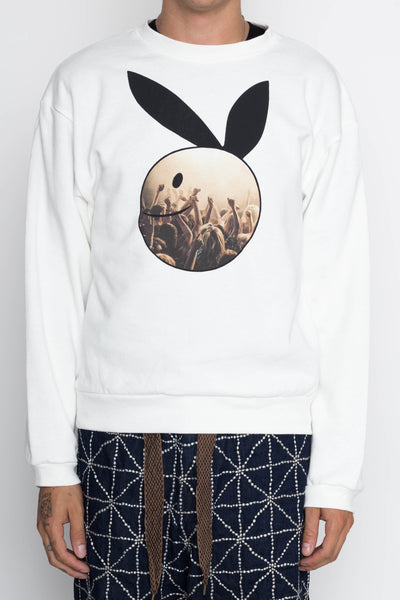 ECO SWT Knit Crew SWT (CONEYBOWY DISCO) - White