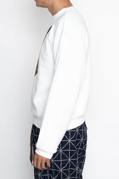 ECO SWT Knit Crew SWT (CONEYBOWY DISCO) - White