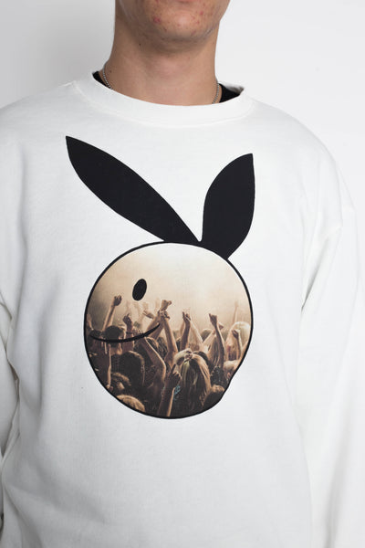 ECO SWT Knit Crew SWT (CONEYBOWY DISCO) - White