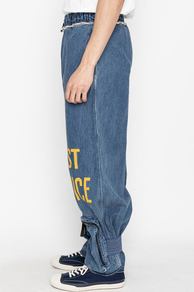 12.5oz Denim EAST REPAIRMAN Track Pants