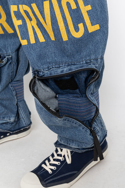 12.5oz Denim EAST REPAIRMAN Track Pants