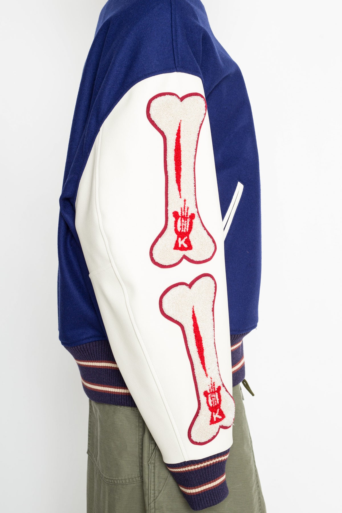 40's Wool I-FIVE Varsity Jacket - Blue