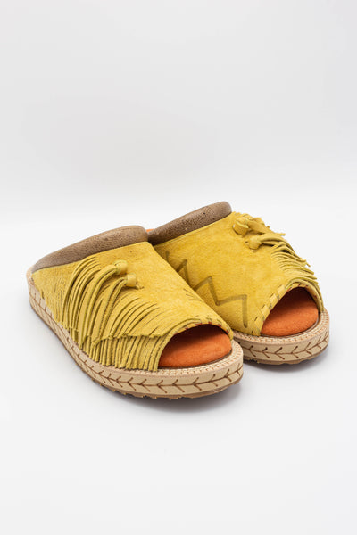 Deer Leather Pueblo Sabot - Yellow