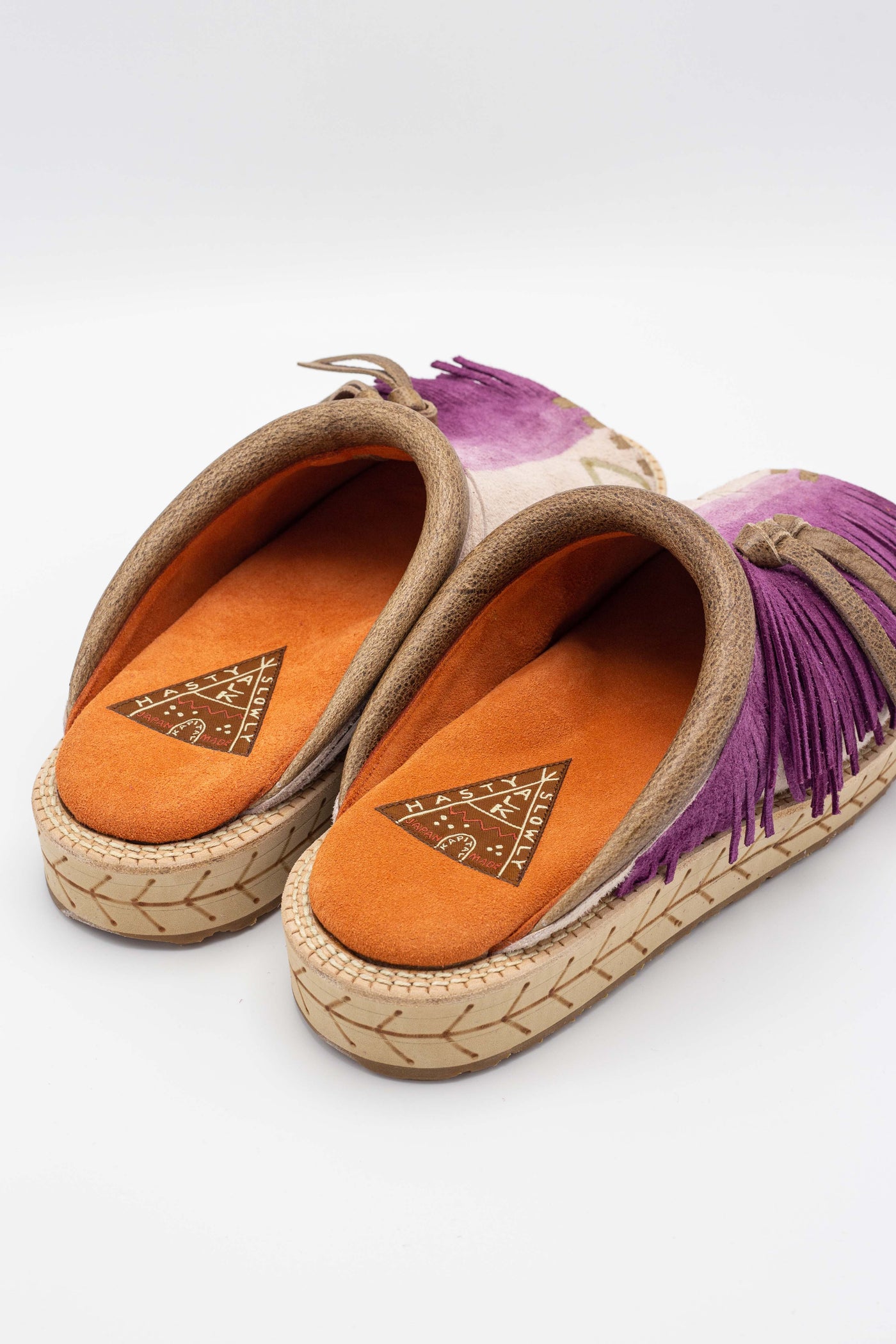 Deer Leather 2 TONES Pueblo Sabot - Purple