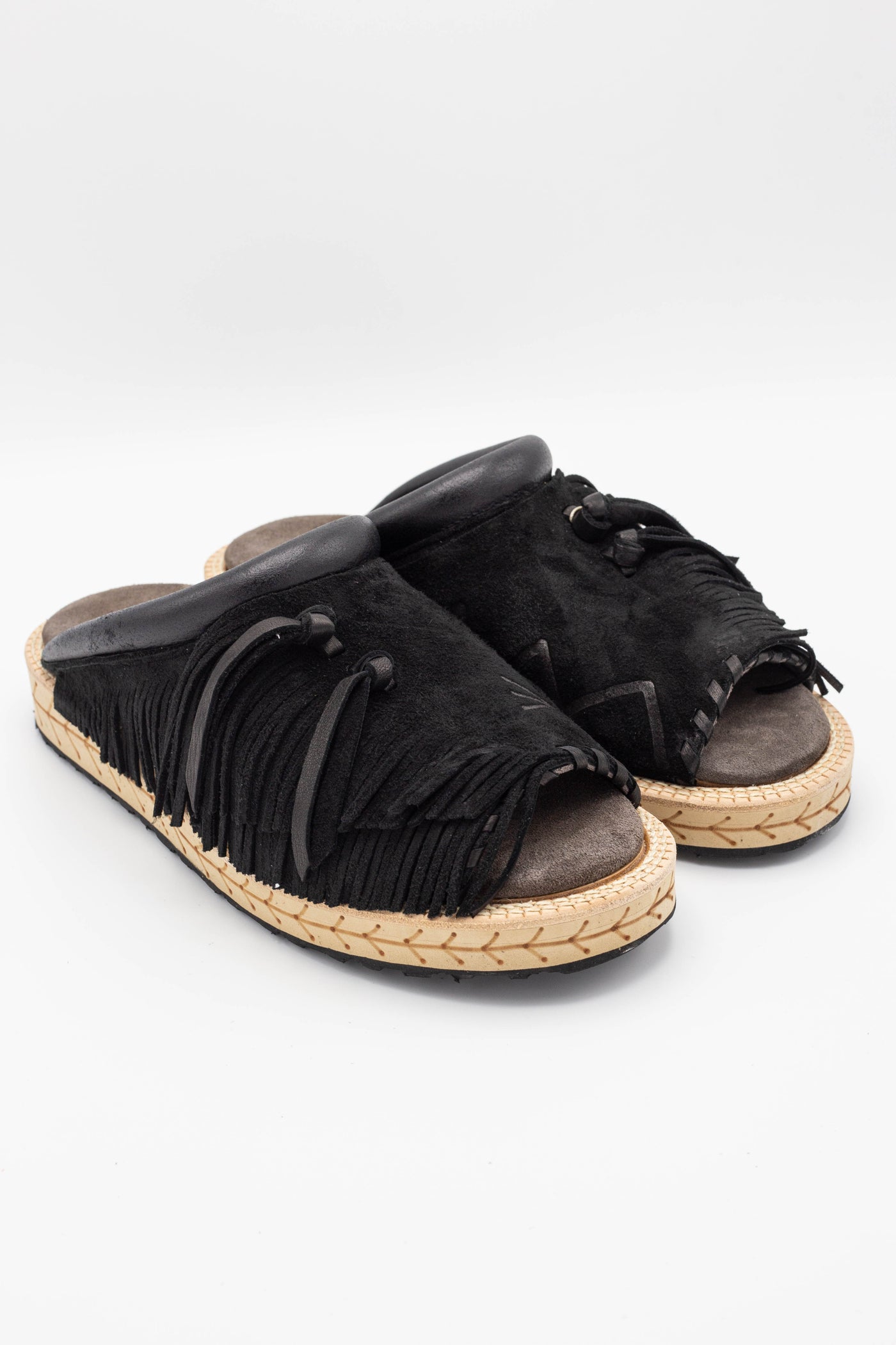 Deer Leather Pueblo Sabot - Black