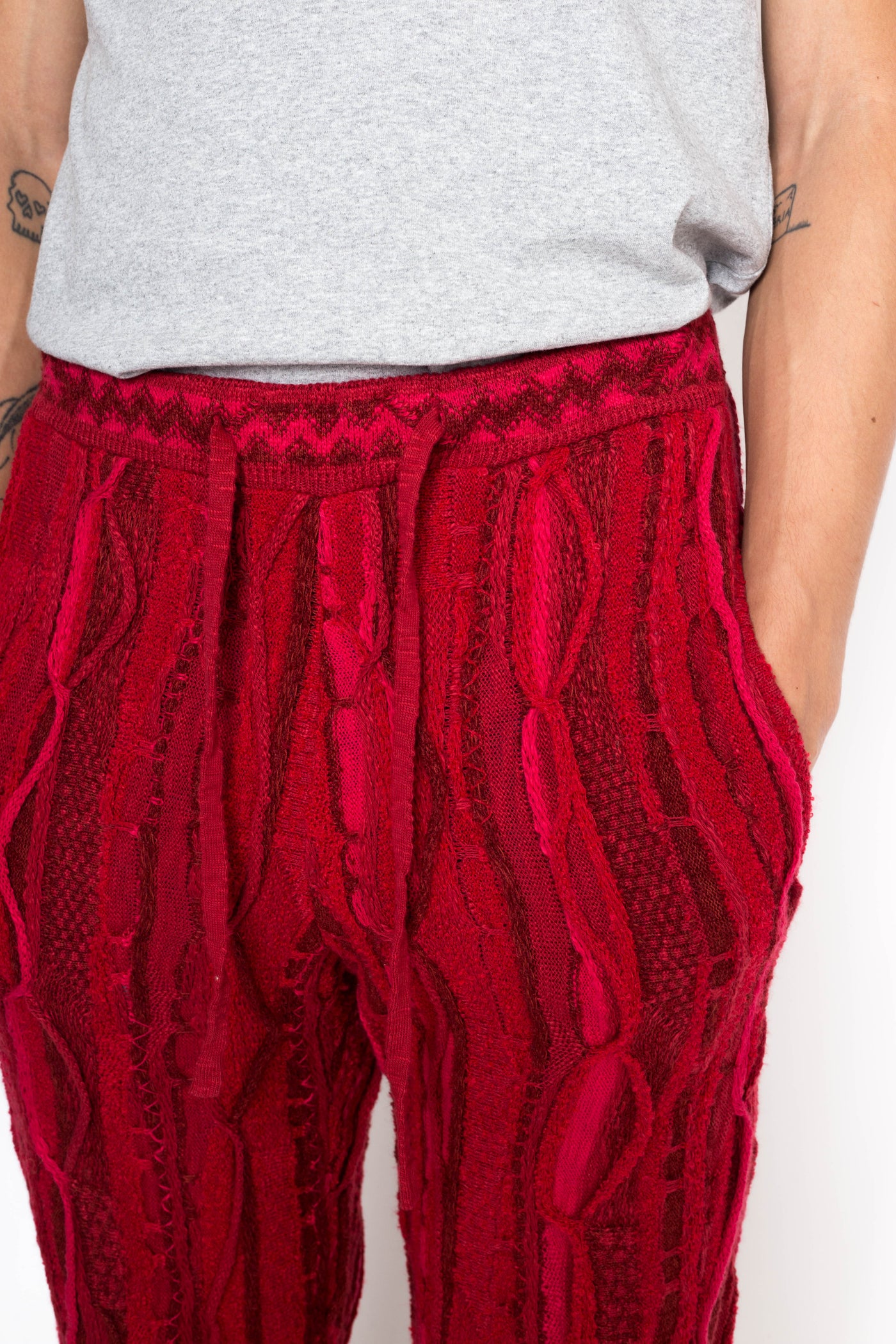 7G Knit GAUDY SWT Pants - Red