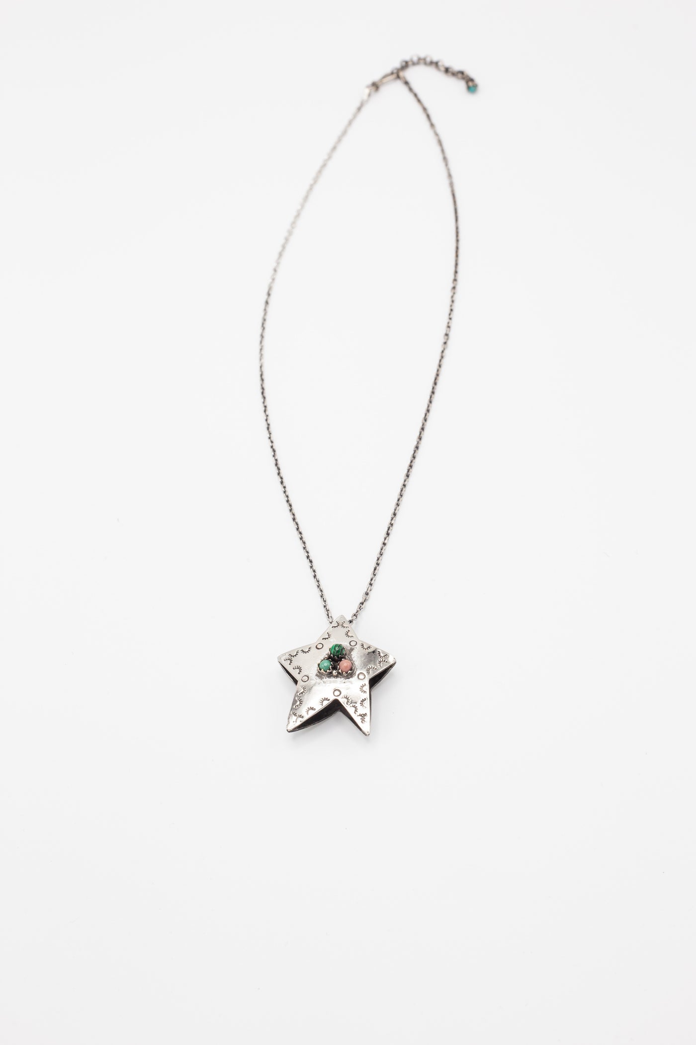 Brass/Silver ROUGH-STAR Necklace