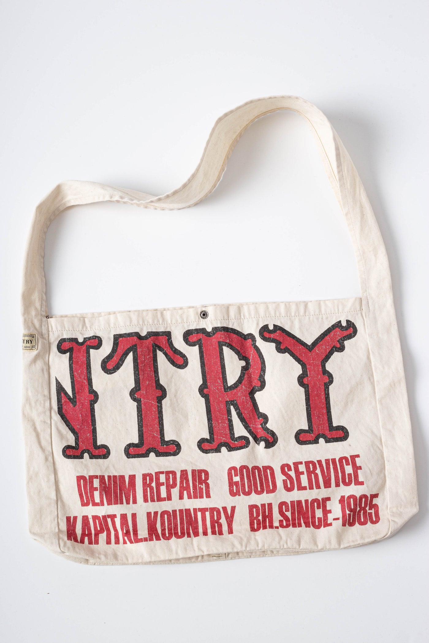 Cotton Twill KOUNTRY FACTORY Book Bag - Ecru