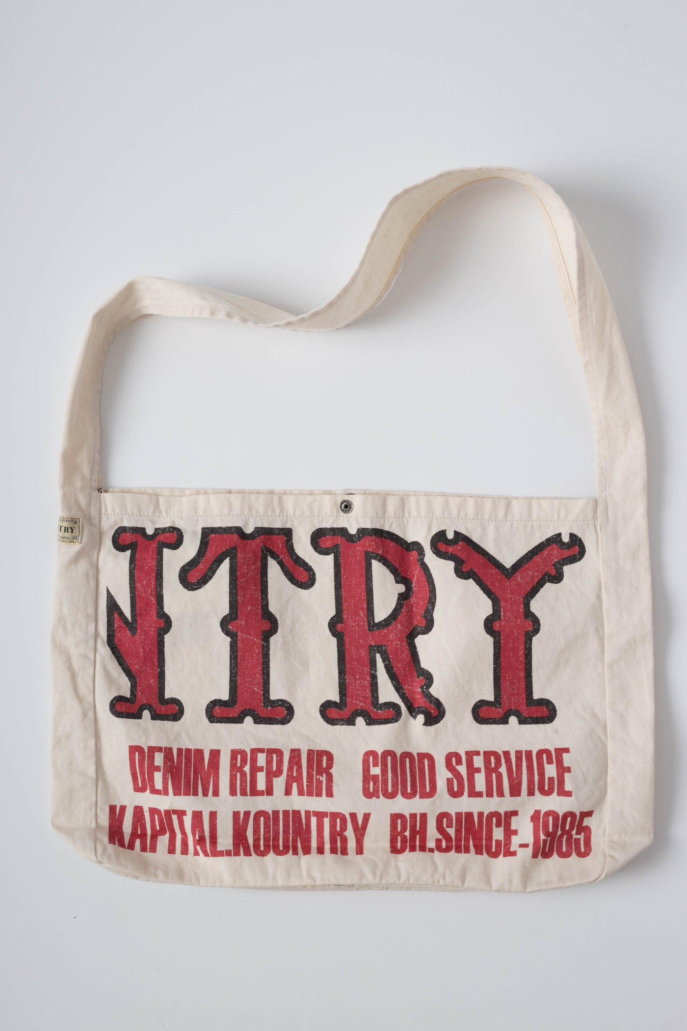 Cotton Twill KOUNTRY FACTORY Book Bag - Ecru