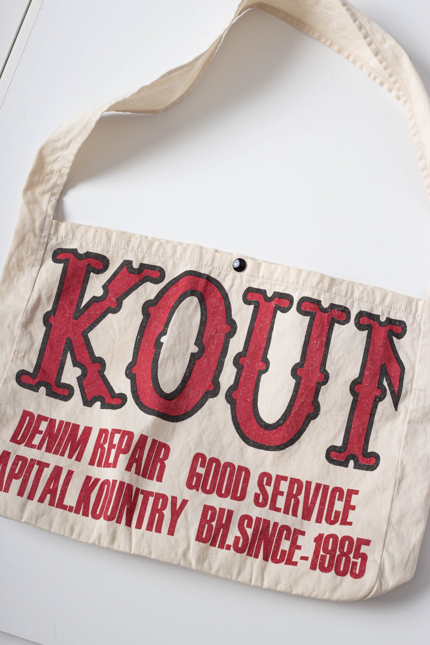 Cotton Twill KOUNTRY FACTORY Book Bag - Ecru