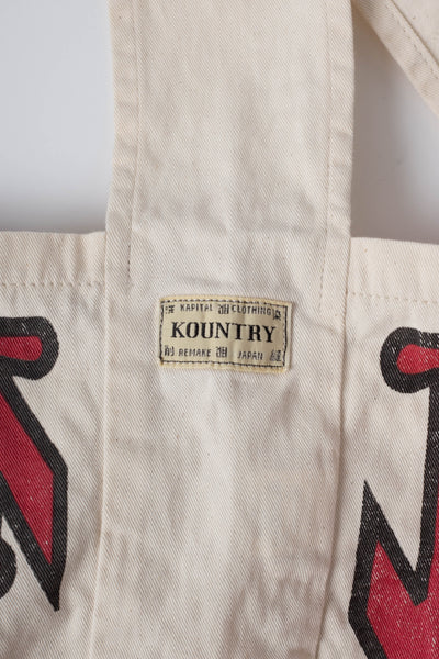 Cotton Twill KOUNTRY FACTORY Book Bag - Ecru