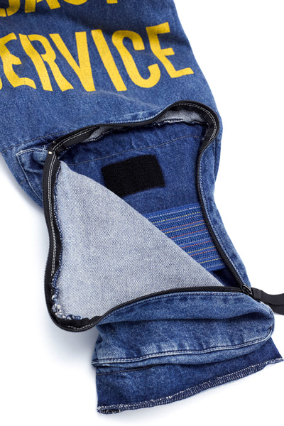 12.5oz Denim EAST REPAIRMAN Track Pants