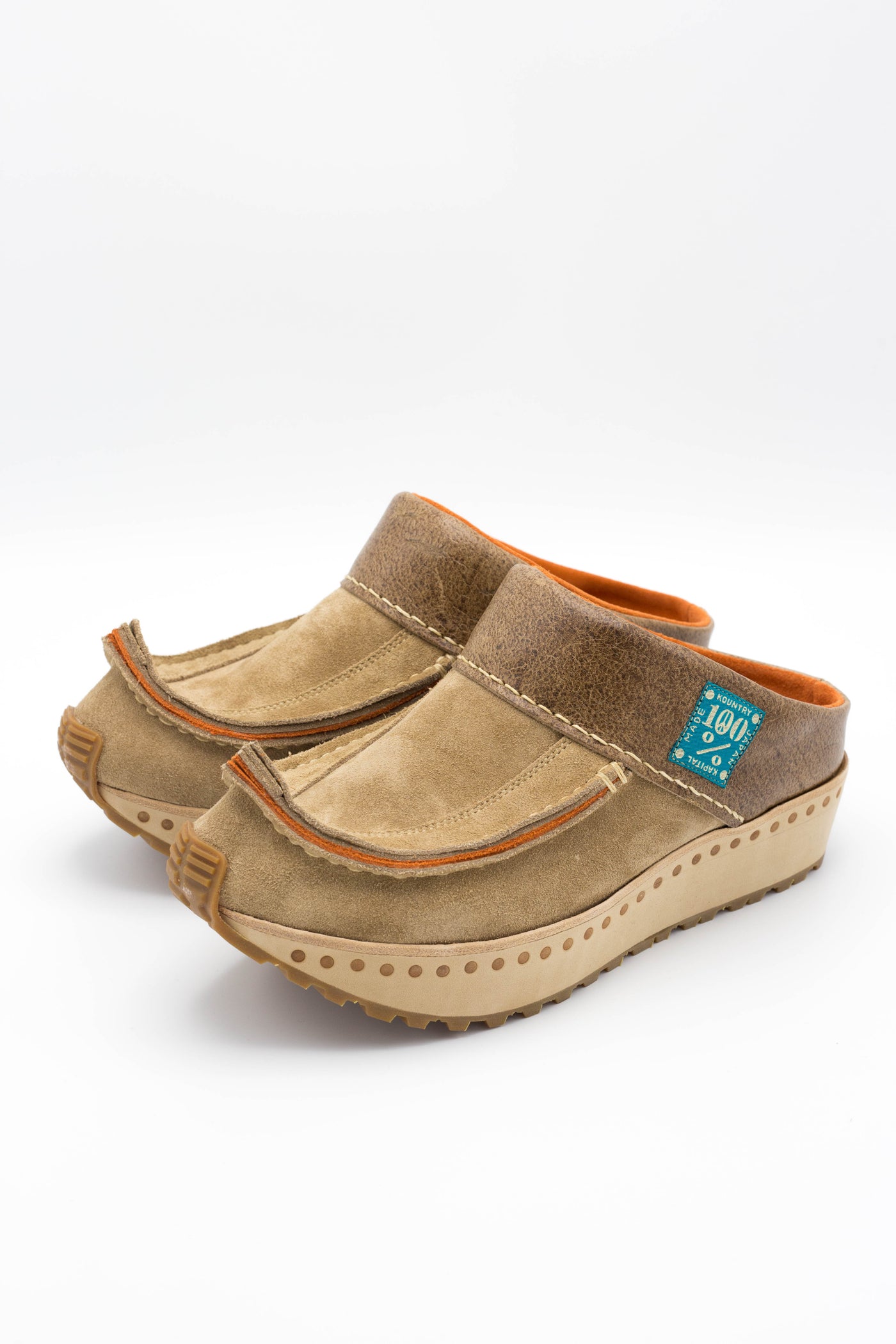 Cow Leather MONGOLIA Sabot - Beige