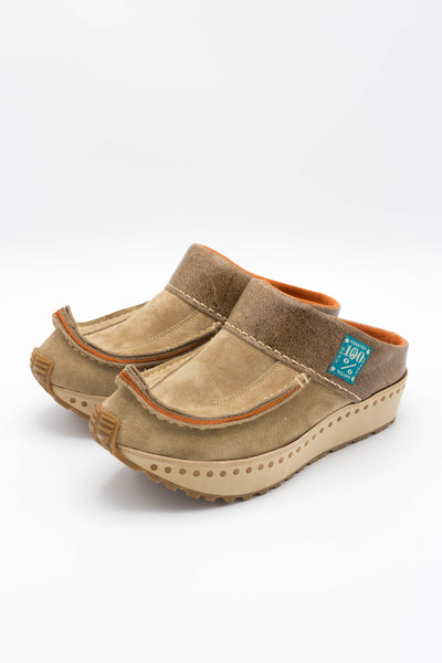 Cow Leather MONGOLIA Sabot - Beige