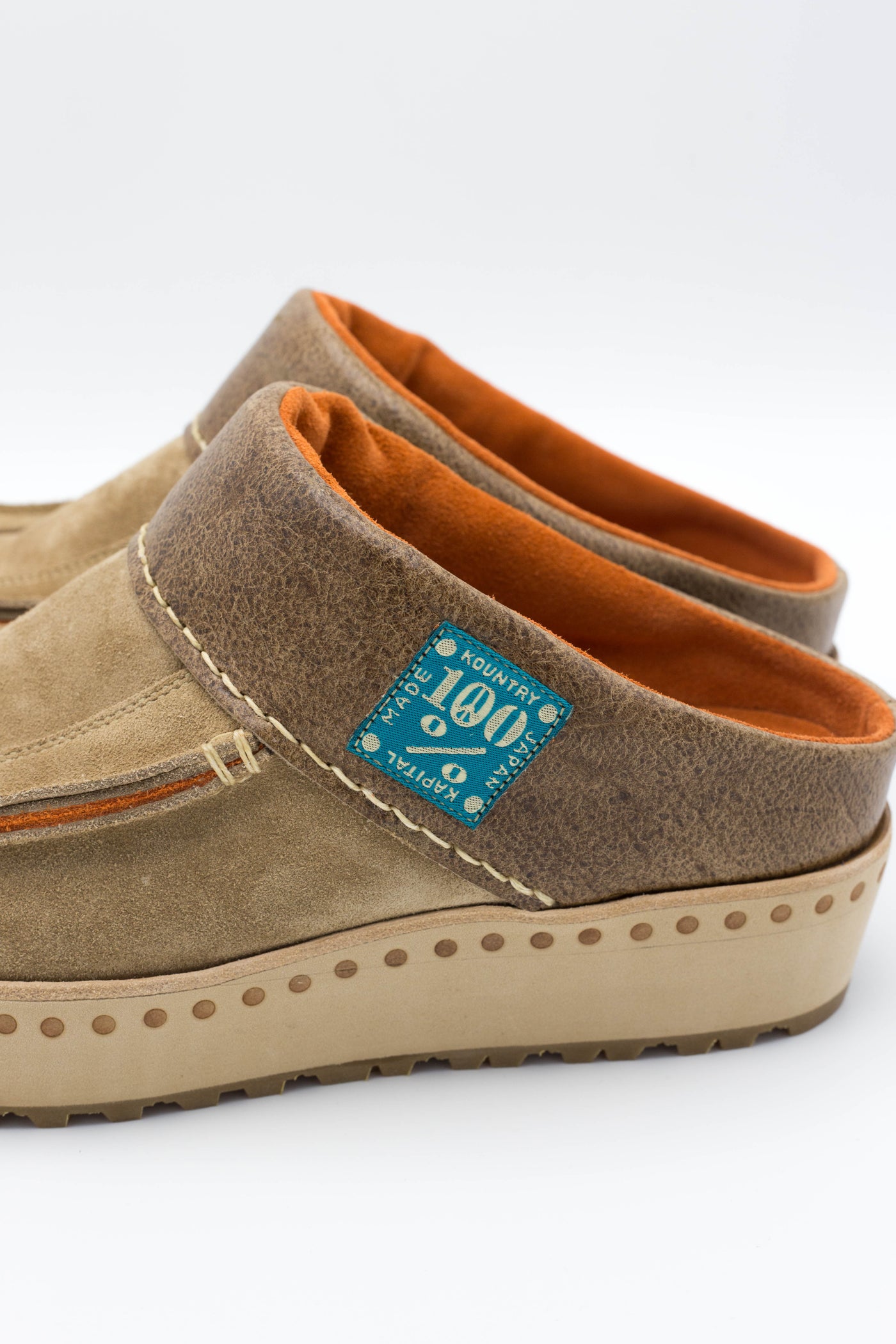 Cow Leather MONGOLIA Sabot - Beige