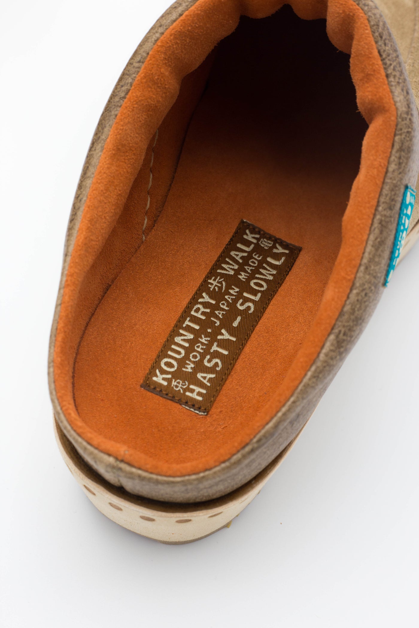 Cow Leather MONGOLIA Sabot - Beige