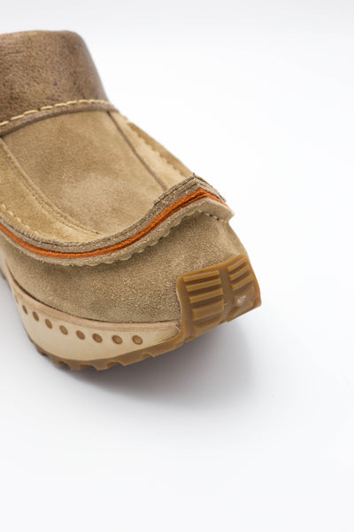 Cow Leather MONGOLIA Sabot - Beige