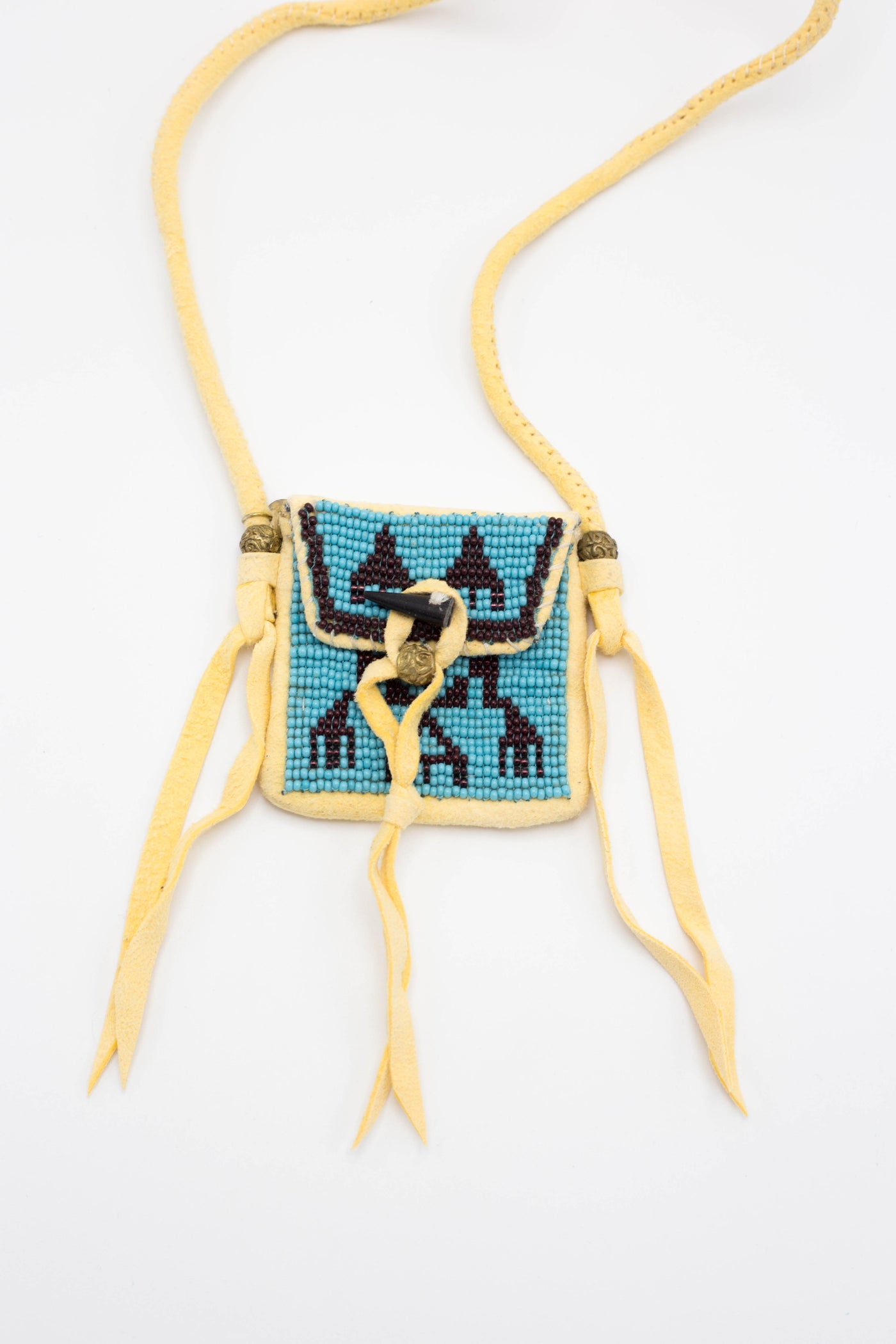 Deer Leather Pueblo Rain Charm - Yellow