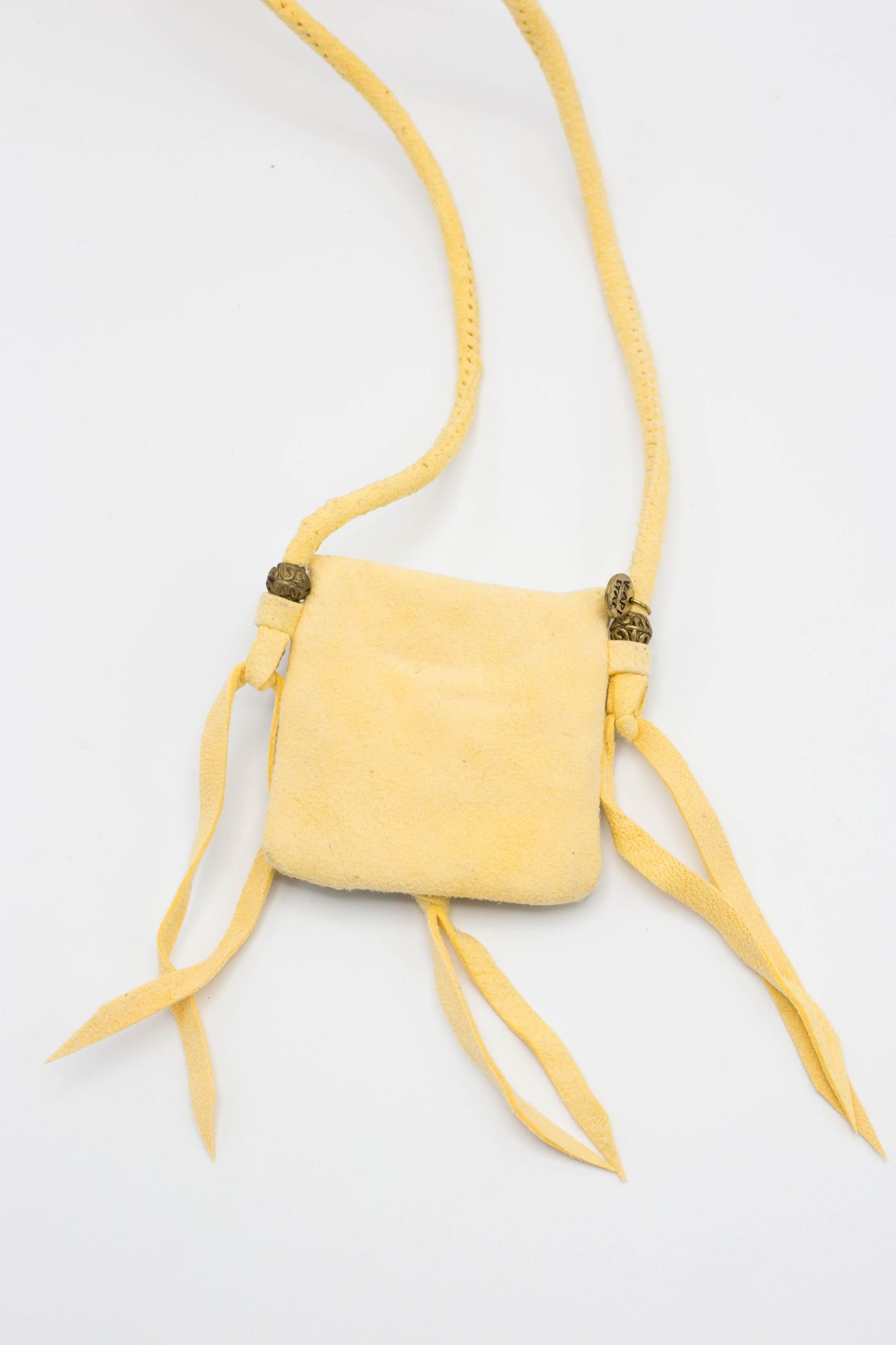 Deer Leather Pueblo Rain Charm - Yellow