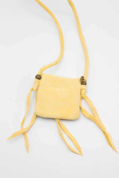 Deer Leather Pueblo Rain Charm - Yellow