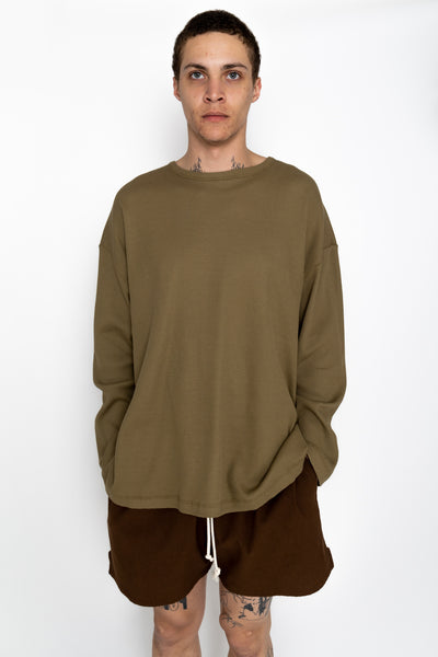 Waffle Thermal Shirt - Olive