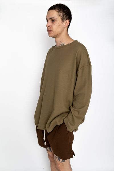 Waffle Thermal Shirt - Olive