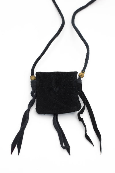 Deer Leather Pueblo Rain Charm - Black