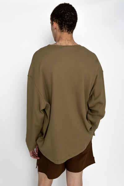 Waffle Thermal Shirt - Olive