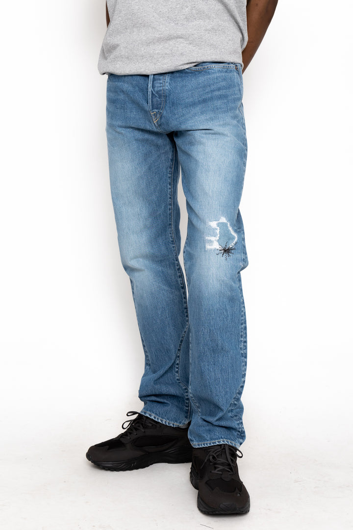 Kapital 14oz Denim 5P MONKEY CISCO (1~2 Years Fade) – BLUE
